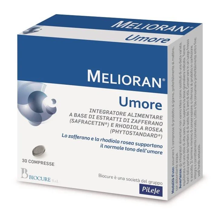 Melioran Umore Integratore Naturale per l'Umore 30 compresse