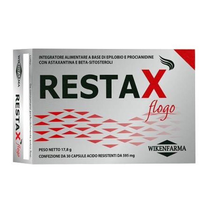Wikenfarma Restax Flogo Integratore per Alopecia Androgenetica Maschile 30 capsule