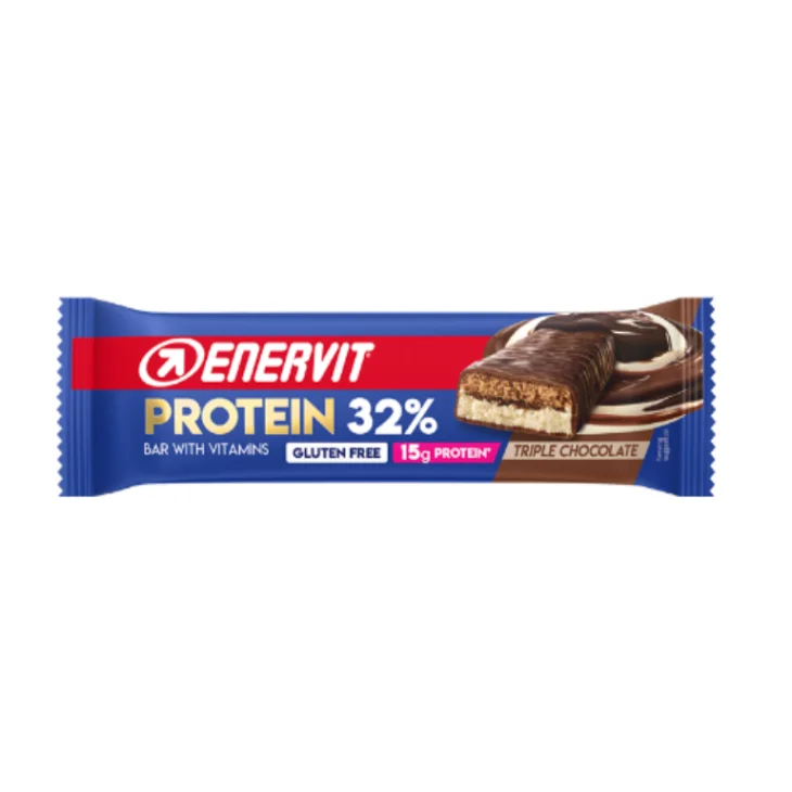 Enervit Sport Protein Bar 32% Barretta Proteica Gusto Triple Chiocolate 45 g