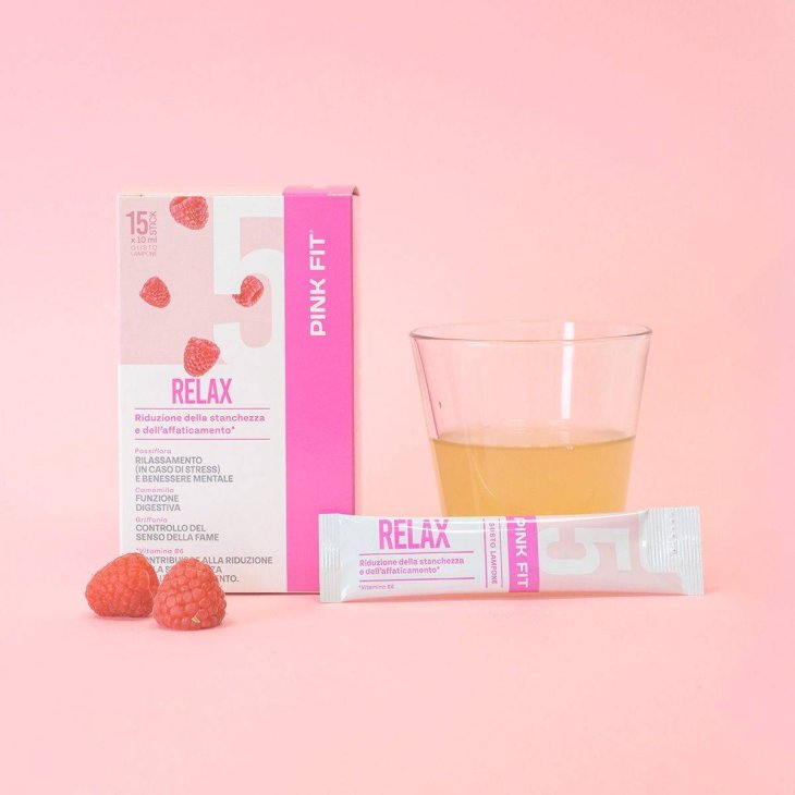 Pink Fit Relax Integratore Contro Stanchezza e Affaticamento 15 stick pack