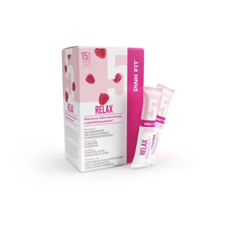 Pink Fit Relax Integratore Contro Stanchezza e Affaticamento 15 stick pack