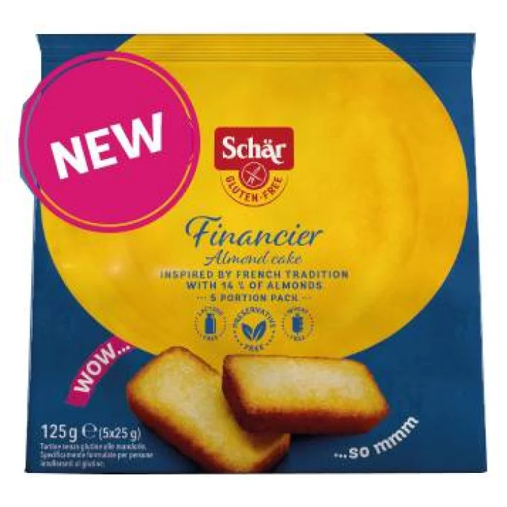 Schar Financier Merendina Senza Glutine 5 pezzi da 25 g