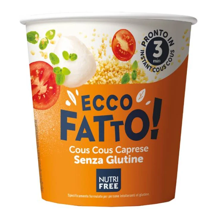 Nutri Free Ecco Fatto Cous Cous Pronto Caprese Senza Glutine 70 grammi