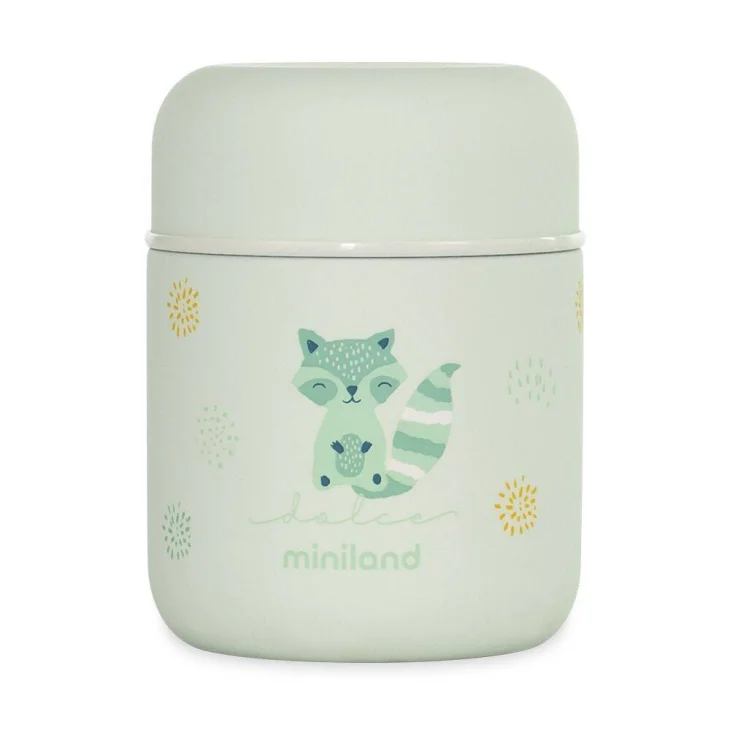 Miniland Food Thermy Mini Termos per la Pappa dei Bambini Colore Mint 280 ml