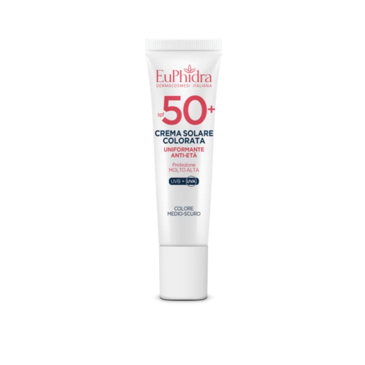 Euphidra Crema Solare Colorata Medio-Scuro Viso SPF50+ 30 ml