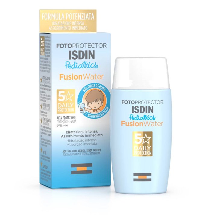 Isdin Fusion Water Pediatrics SPF50 Protezione Solare Viso per Bambini 50 ml