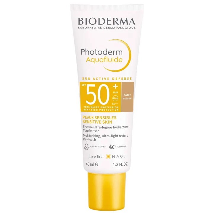 Bioderma Photoderm Aquafluid Dorè SPF50+ Protezione Solare Idratante Viso 40 ml