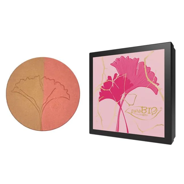 Purobio Cosmetics Face Duo Bronzer & Blush 02 Colore Value