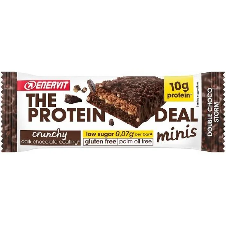 Enervit Protein Deal Bar Crunchy Double Choco Barretta Proteica 33 g