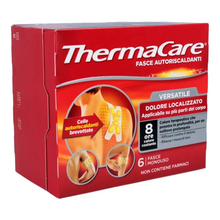 Thermacare Versatile Fasce Autoriscaldanti per Dolori Muscolari 6 pezzi