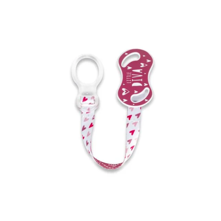 Nuvita Nastrino Porta Succhietto con Anello Colore Rosa Pink Cool