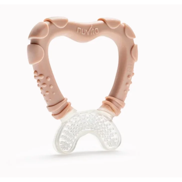 Nuvita Massaggia e Pulisci Gengive per Bambini 4M+ Colore English Rose