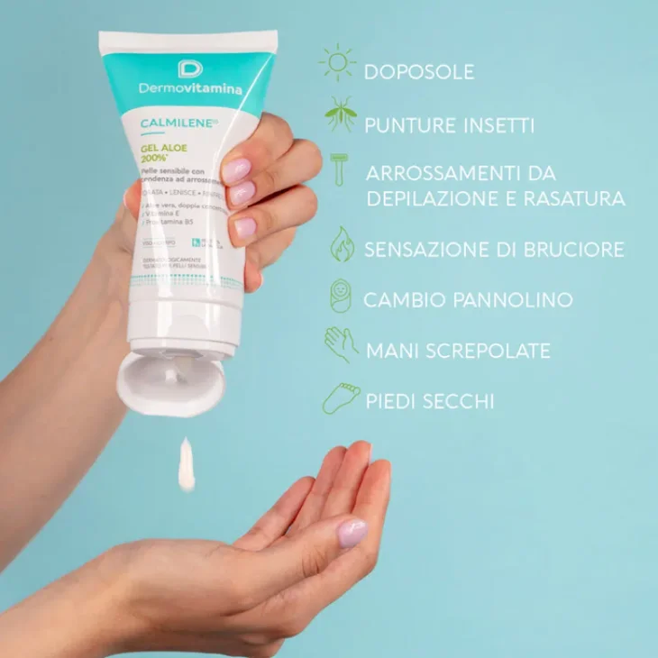 Dermovitamina Calmilene Gel Aloe 200 Idratante e Lenitivo 150 ml