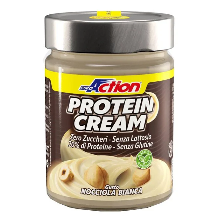 ProAction Protein Cream Crema Proteica Spalmabile Gusto Nocciola Bianca 300 g
