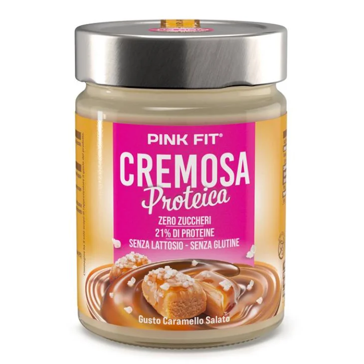 ProAction Pink Fit Cremosa Proteica Crema Proteica Gusto Caramello Salato 300 g