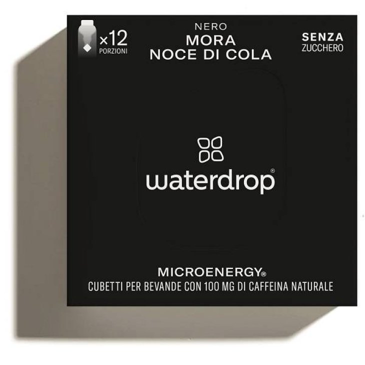 Waterdrop Microenergy Nero Cubetti Energizzanti per Bevande 12 cubetti