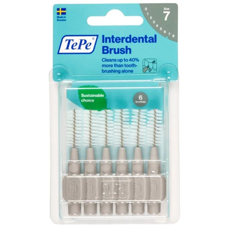 TePe Scovolino Grigio per Pulizia Interdentale 1,3 mm 6 pezzi