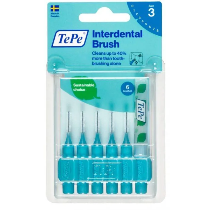 TePe Scovolino Blu per Pulizia Interdentale 0,6 mm 6 pezzi