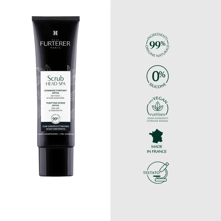 Rene Furterer Scalp Scrub Head SPA Gommage Purificante Trattamento Detox Capelli 150 ml