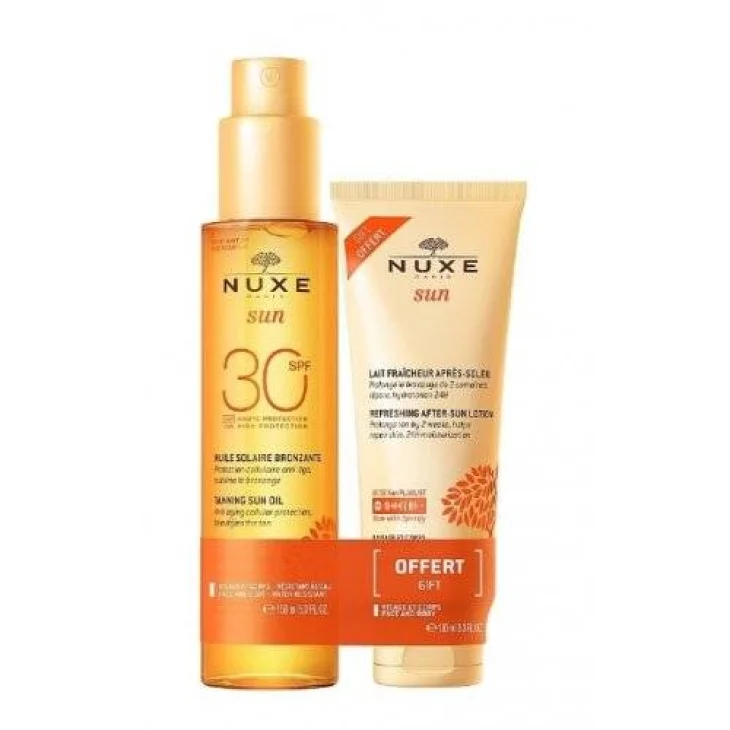 Nuxe Sun Bipacco Huile SPF30 150 ml + Latte Doposole 100 ml