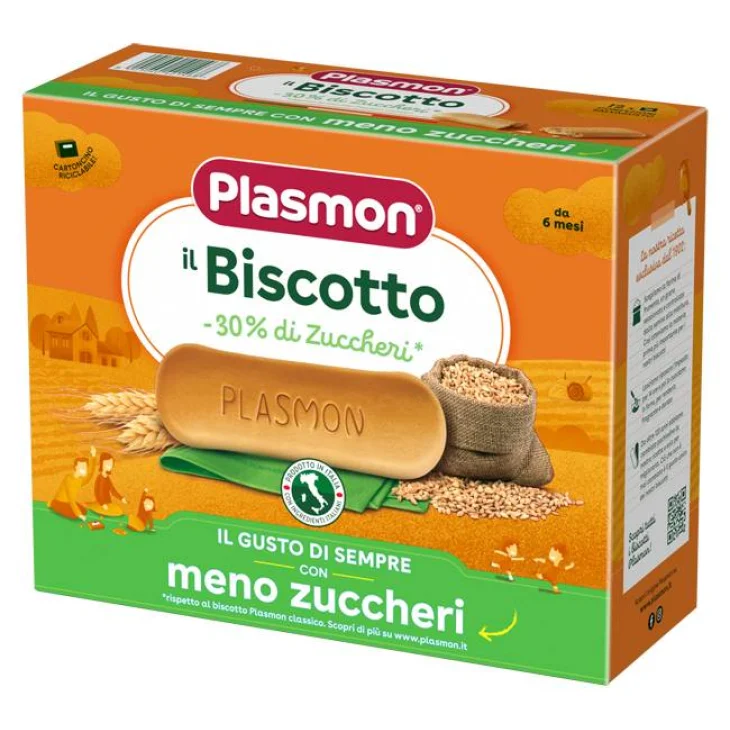 Plasmon Biscotti per Bambini con -30% di Zucchero 720 g