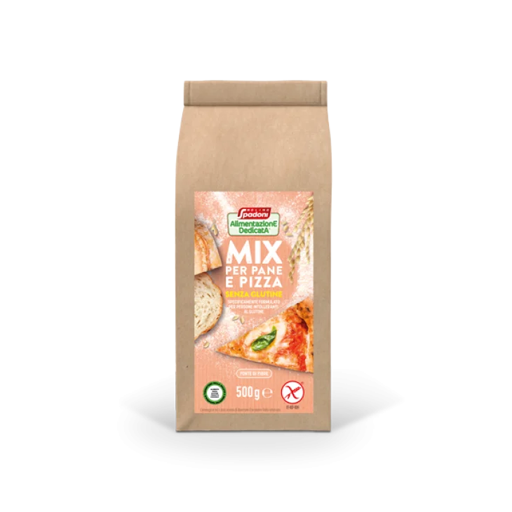 Molino Spadoni Alimentazione Dedicata Mix Pane e Pizza Senza Glutine 500 g