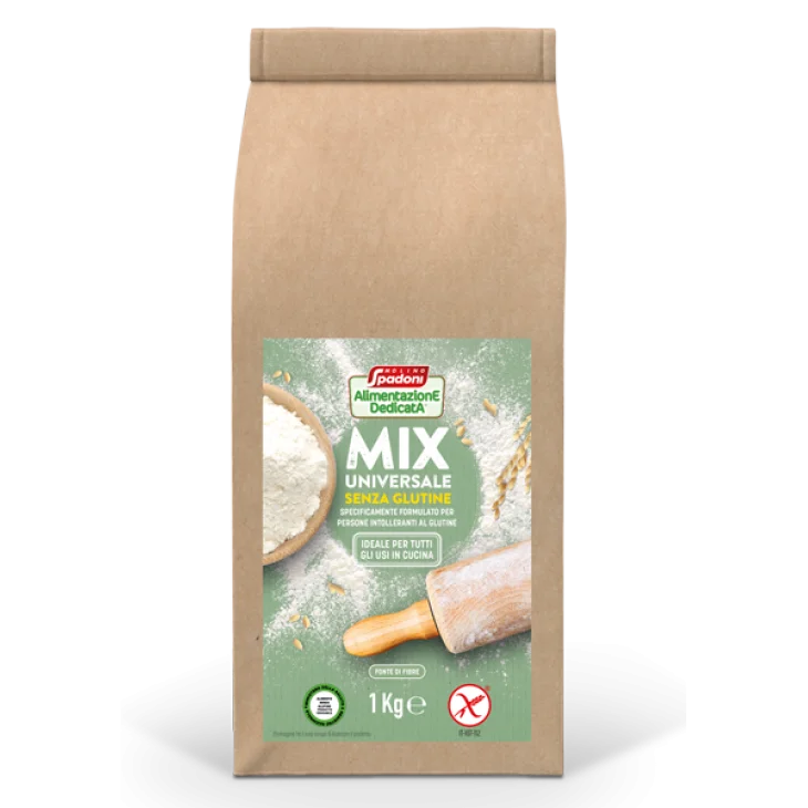 Molino Spadoni Alimentazione Dedicata Mix Universale Farina Senza Glutine 1000 g