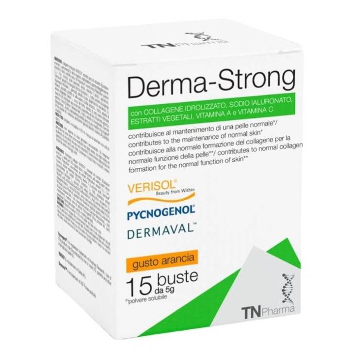 Tsunami Derma Strong Integratore per il Benessere della Pelle Gusto Arancia 15 bustine
