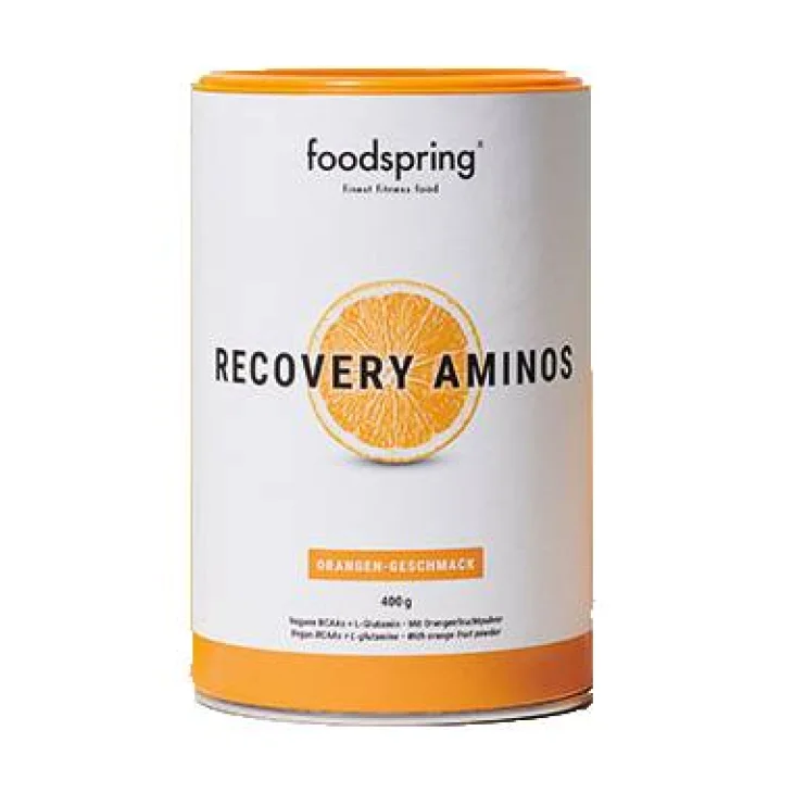 Foddspring Recovery Aminos Bevanda Post-Allenamento Gusto Arancia 400 g