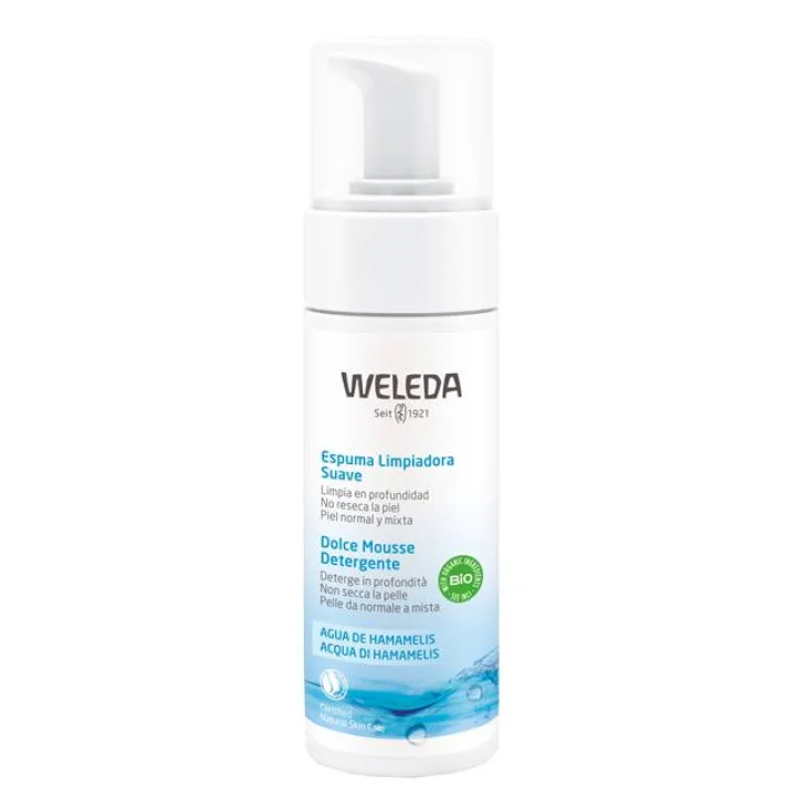 Weleda Dolce Mousse Detergente Viso Per Pelle Normale e Mista 150 ml