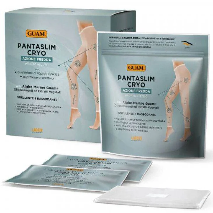 Guam Pantaslim Cryo + Ricarica Pantalone Snellente Effetto Freddo 2X100 ml