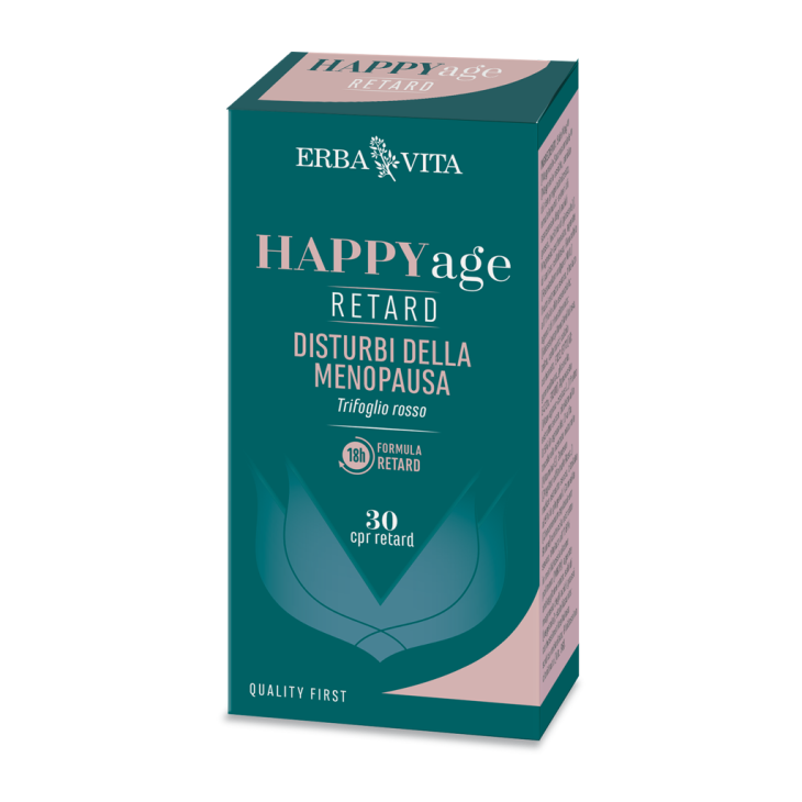 Erba Vita Happy Age Retard Integratore per la Menopausa 30 compresse