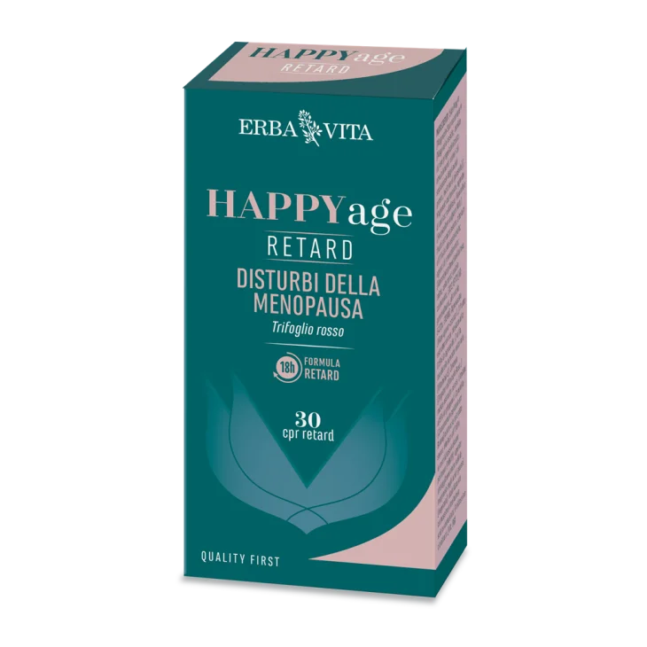 Erba Vita Happy Age Retard Integratore per la Menopausa 30 compresse