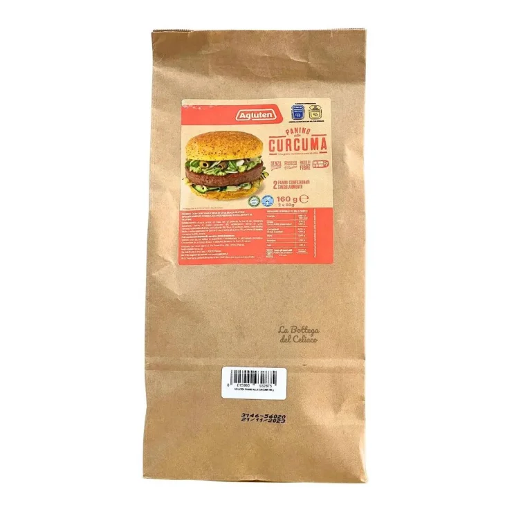 Agluten Panino alla Curcuma Senza Glutine 160 g