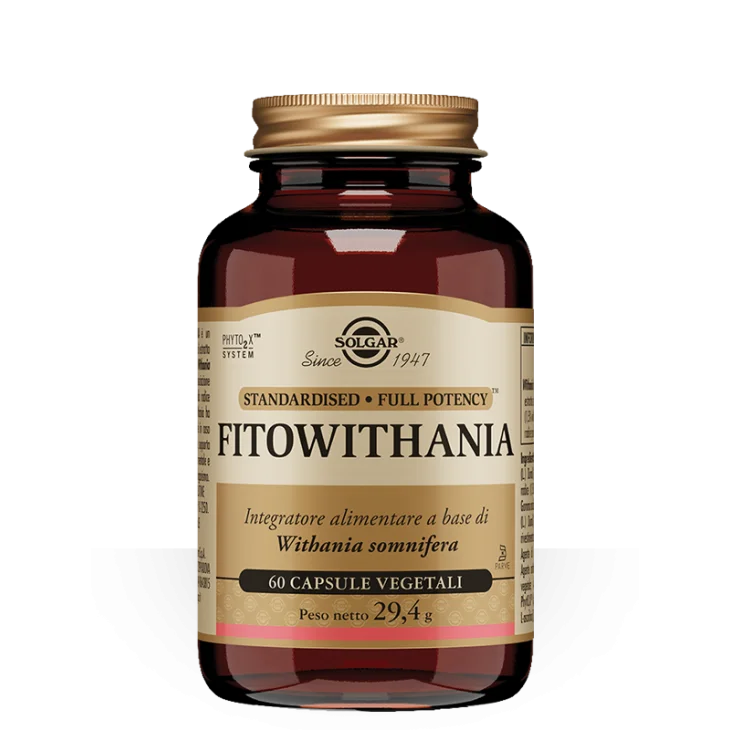 Solgar Fitowithania Integratore per Stanchezza Fisica e Mentale 60 capsule