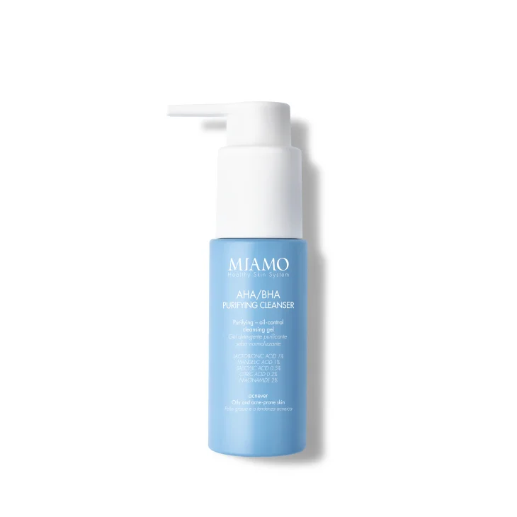 Miamo Aha Bha Purifyng Cleanser Gel Purificante Viso per Pelle Grassa 50 ml Travel Size
