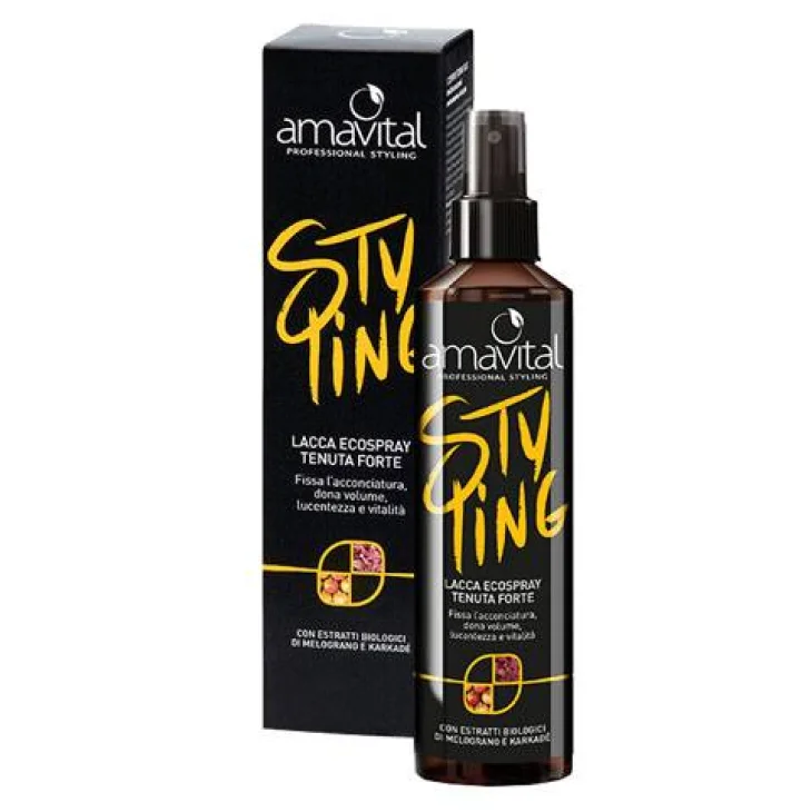 Oficine Cleman Amavital Styling Lacca Tenuta Forte Ecospray per Capelli 200 ml