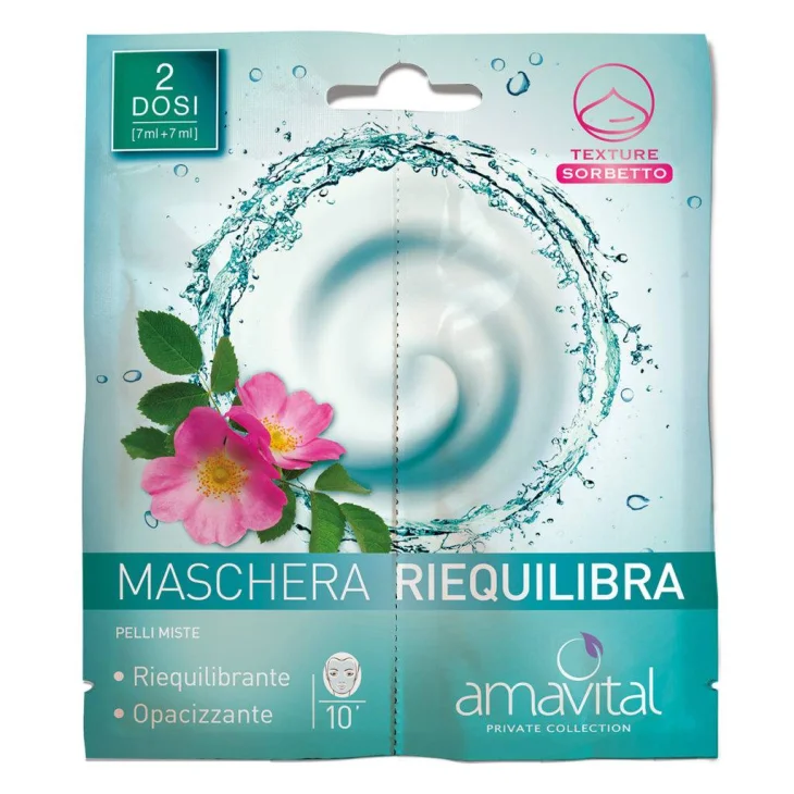Oficine Cleman Amavital Private Collection Maschera Riequilibra Viso 2 X 7 ml