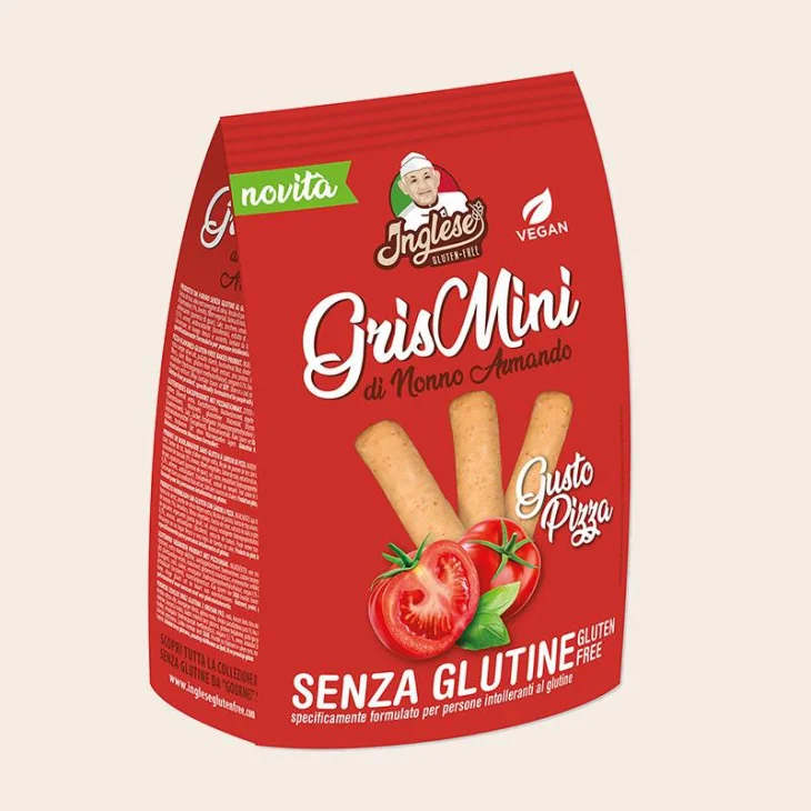 Inglese Gris Mini Grissini alla Pizza Senza Glutine 60 g