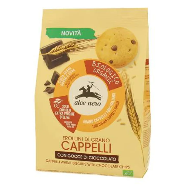 Alce Nero Frollino di Grano Cappelli con Gocce di Cioccolato BIO 250 g