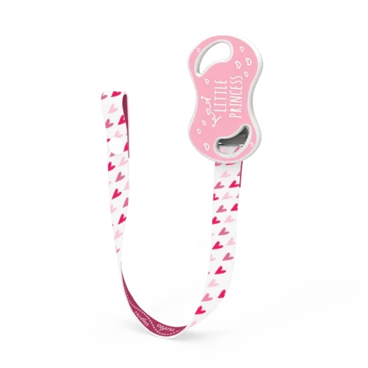 Nuvita Nastrino Portsucchietto con Bottone di Chiusura Rosa