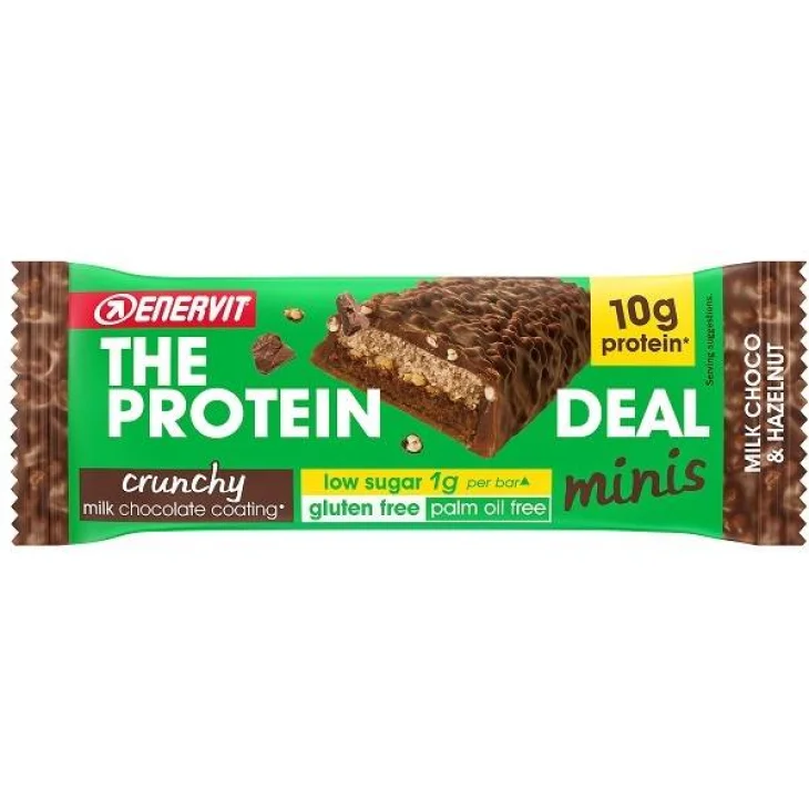 Enervit Protein Deal Bar Barretta Proteica A basso Contenuto di Zuccheri Gusto Nocciola 33 g