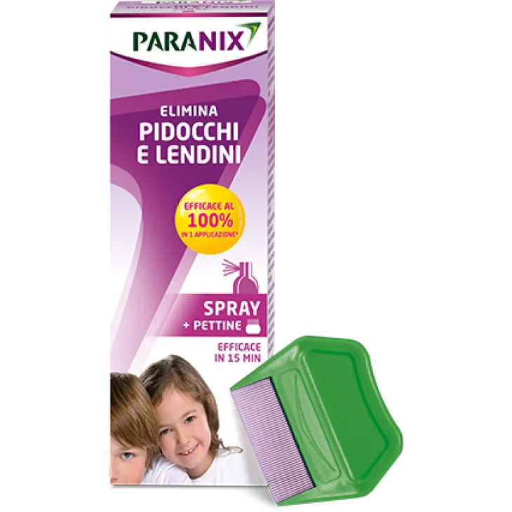Paranix Spray Trattamento Antipediculosi 100 ml + Pettine Regolamento MDR