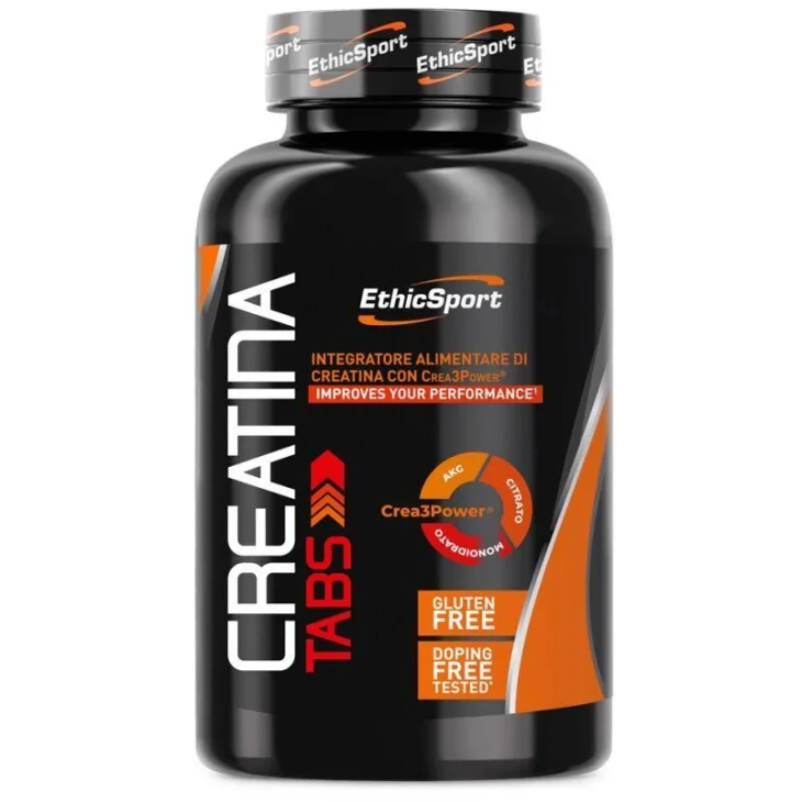 EthicSport Creatina Tabs Integratore di Creatina per Sportivi 120 compresse