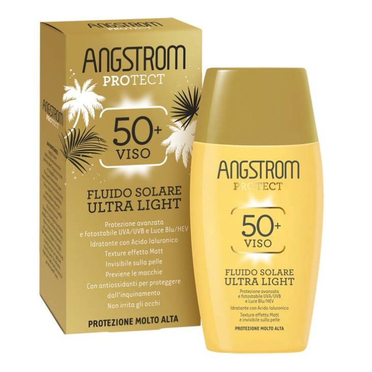 Angstrom Fluido Solare Viso Ultra Light SPF50+ per Pelli Sensibili 40 ml