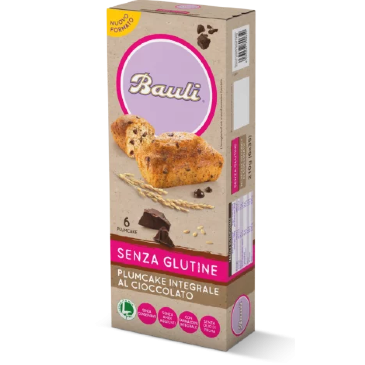 Bauli Plumcake Integrali al Cioccolato Senza Glutine 6 x 35 g
