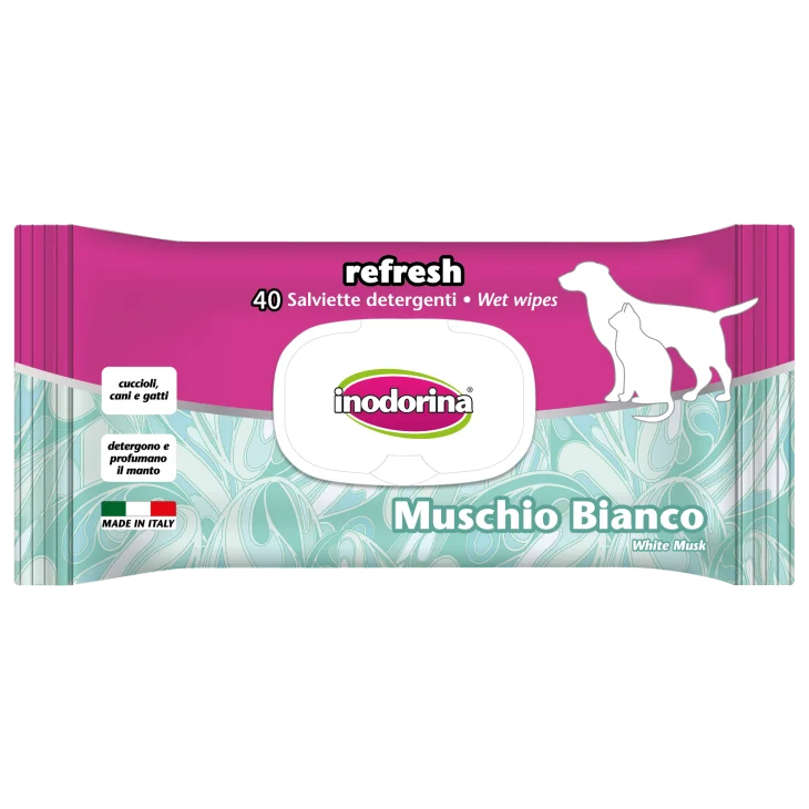 Inodorina Refresh Muschio Bianco Salviette 110 pezzi