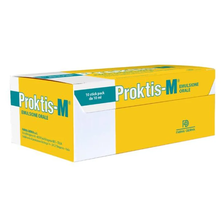 Proktis-M Emulsione Orale Integratore per il Benessere dell'Intestino 10 stick da 10 ml