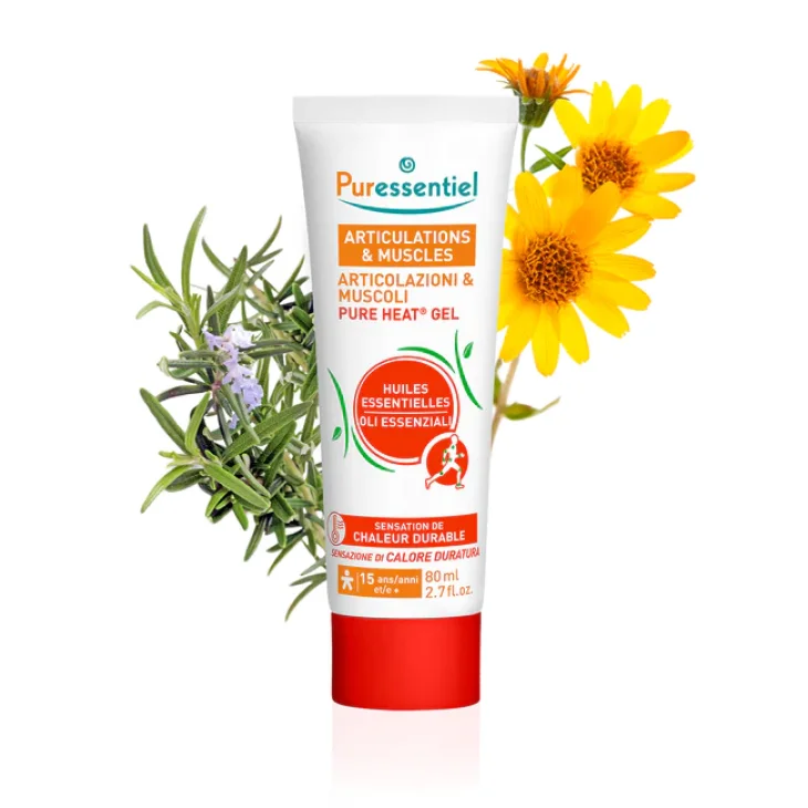 Puressentiel Pureheat Gel Crema Lenitiva per Muscoli e Articolazioni 80 ml