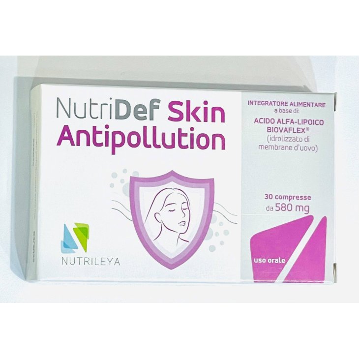 Nutrileya Nutridef Skin Antipollution Integratore per il Benessere della Pelle 30 compresse